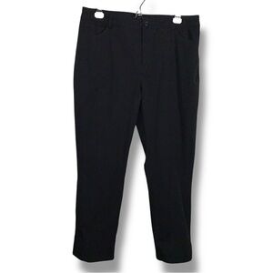 New Size 10 Peace Of Cloth Black Casey Pants Stretch Straight Leg